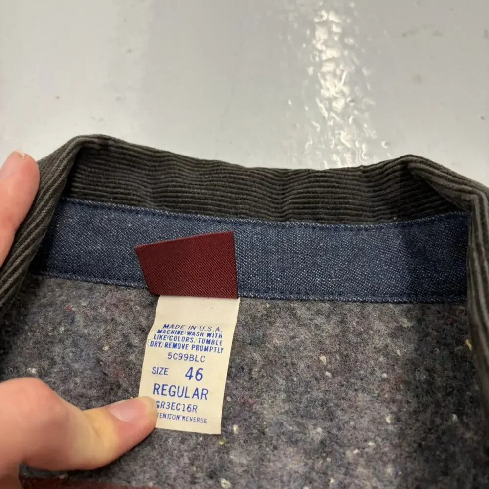 Vintage 70s Big Ben Wrangler Dark Wash Denim Chore Jacket